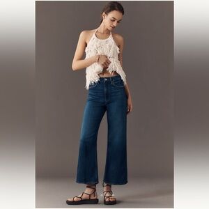 Paige Anessa High-Rise Crop Wide-Leg Jeans 29P